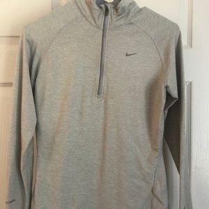 Nike 1/4 Zip Gray Small